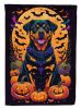 Rottweiler Witchy Halloween Garden Flag Mailbox Flag Decorative Yard Flag Banner Outside Patio Artwork Yard Flower Beds, Garden Size, Multicolor