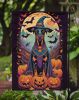 Doberman Pinscher Witchy Halloween Garden Flag Mailbox Flag Decorative Yard Flag Banner Outside Patio Artwork Yard Flower Beds, Garden Size