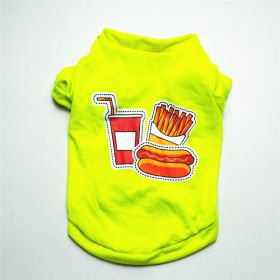 Breathable cool cotton vest for dogs in summer (Option: Green-S)