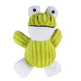 Vocal Animal Plush for Pet Dog Molar Teeth Cleaning Training (Option: Frog)